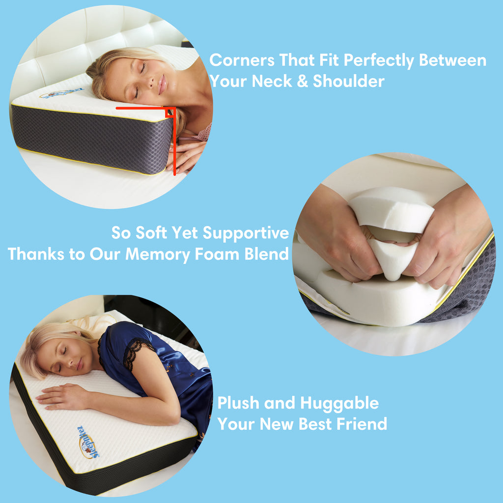 Wedge Pillow with Snuggle Side Sleeper Pillow