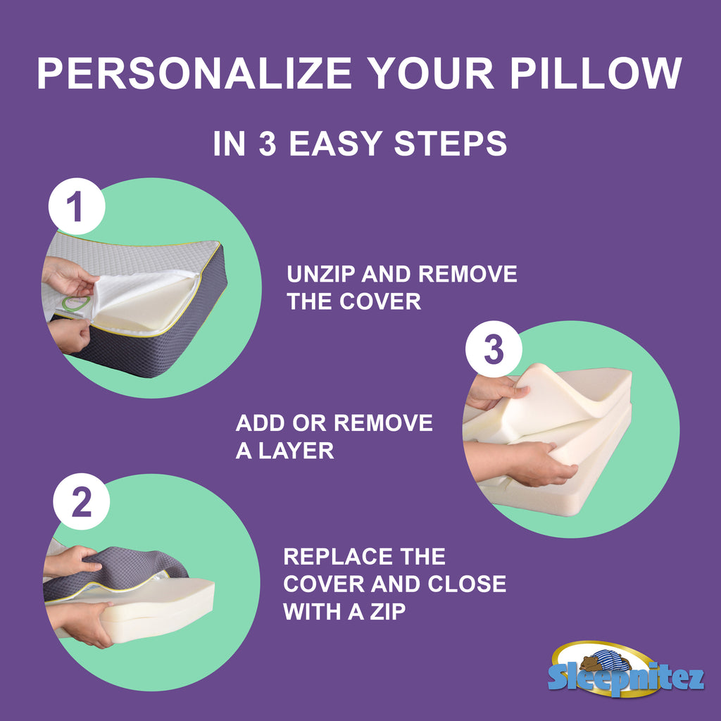 Wedge Pillow with Snuggle Side Sleeper Pillow