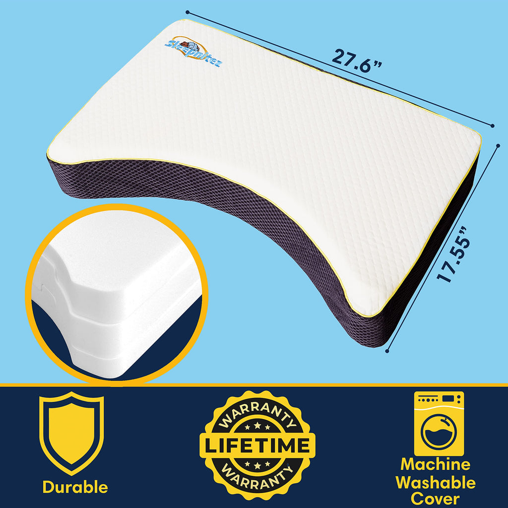 Wedge Pillow with Snuggle Side Sleeper Pillow