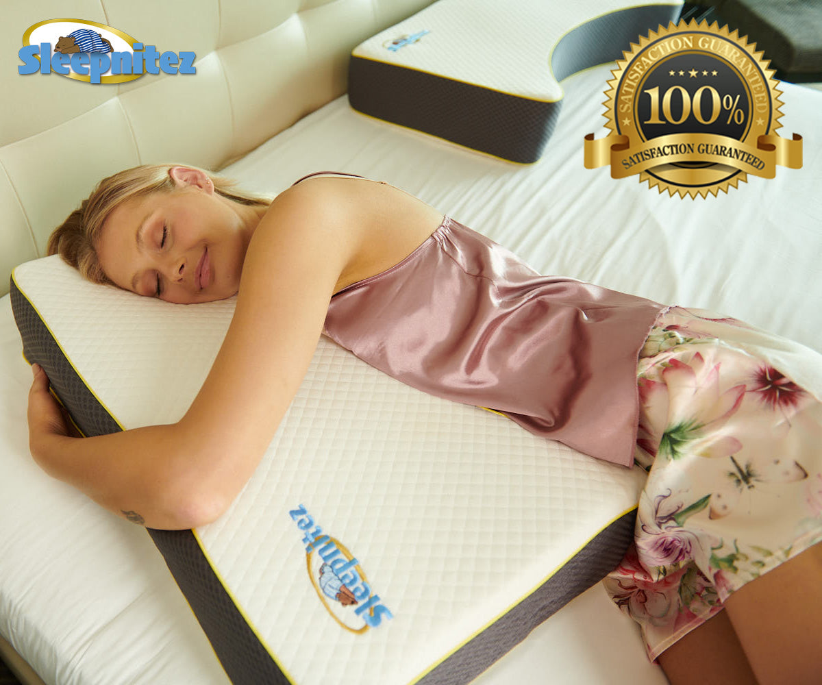 Sleepnitez Wedge Pillow and Back and Side Sleeper Pillow for The