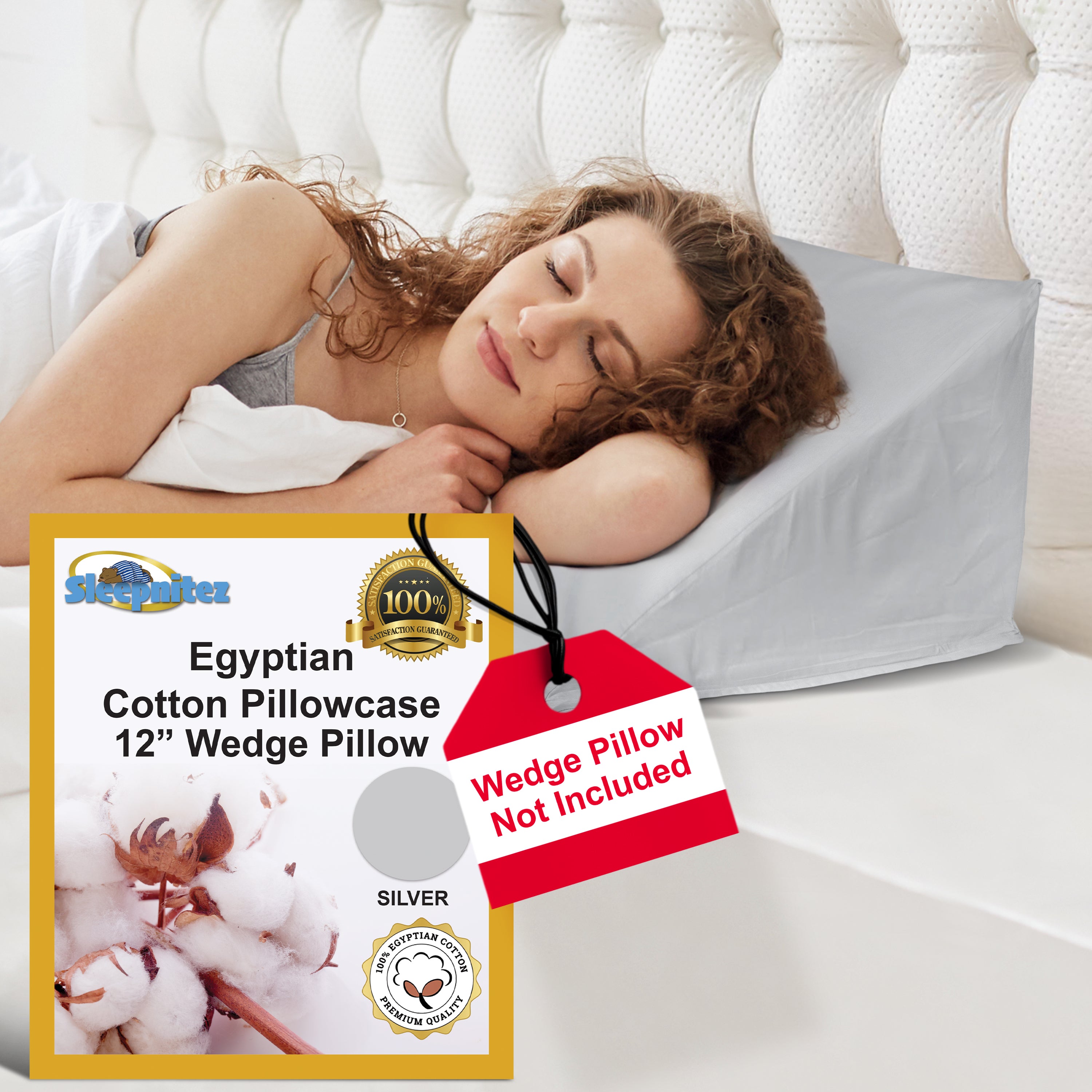 Light Gray 100% Egyptian Cotton 12