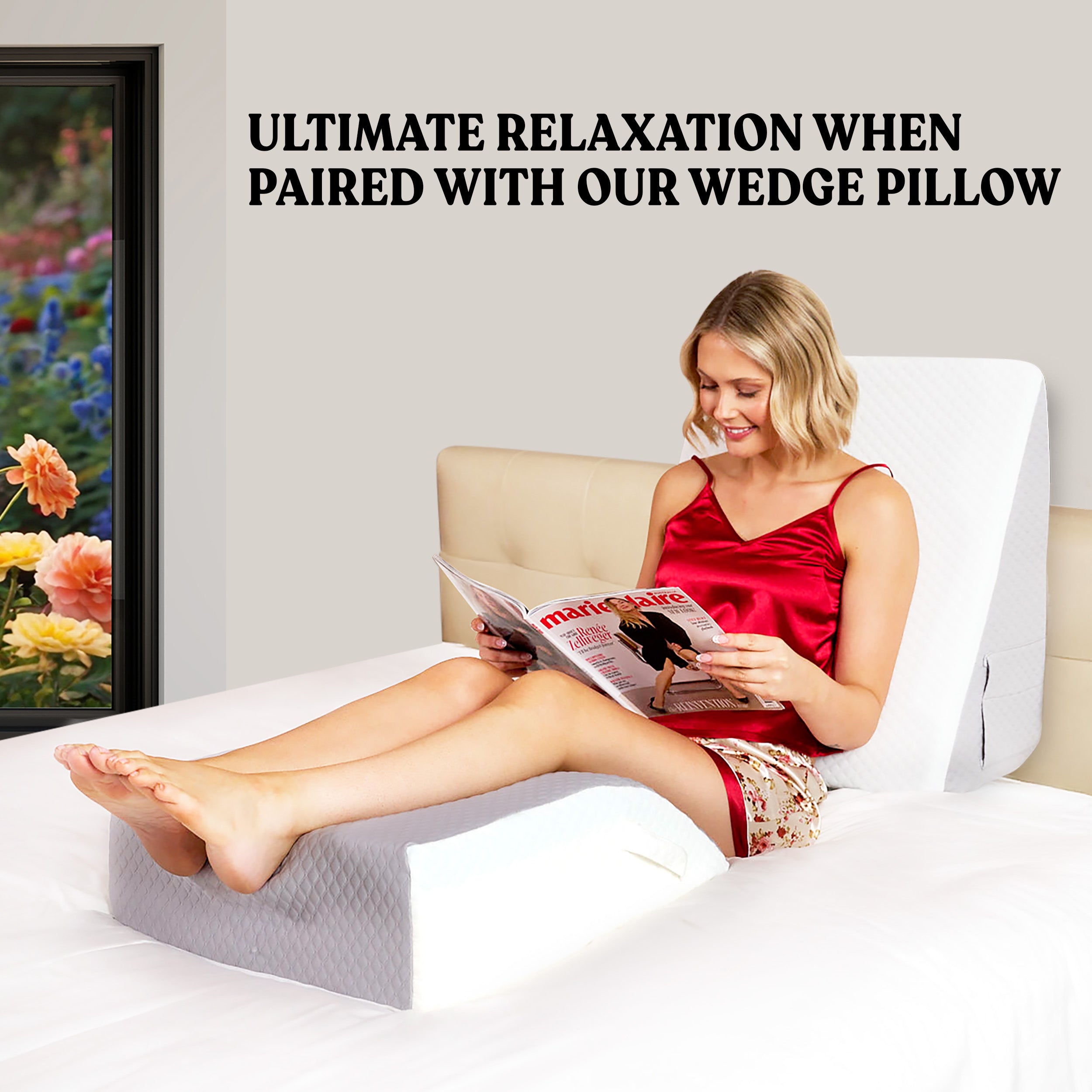 Leg Elevation Pillow For After Surgery, Leg Swelling and Blood Circulation