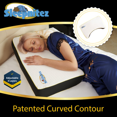 Sleepnitez Wedge Pillow and Back and Side Sleeper Pillow for The Best  Nights Sleep - Sleepnitez