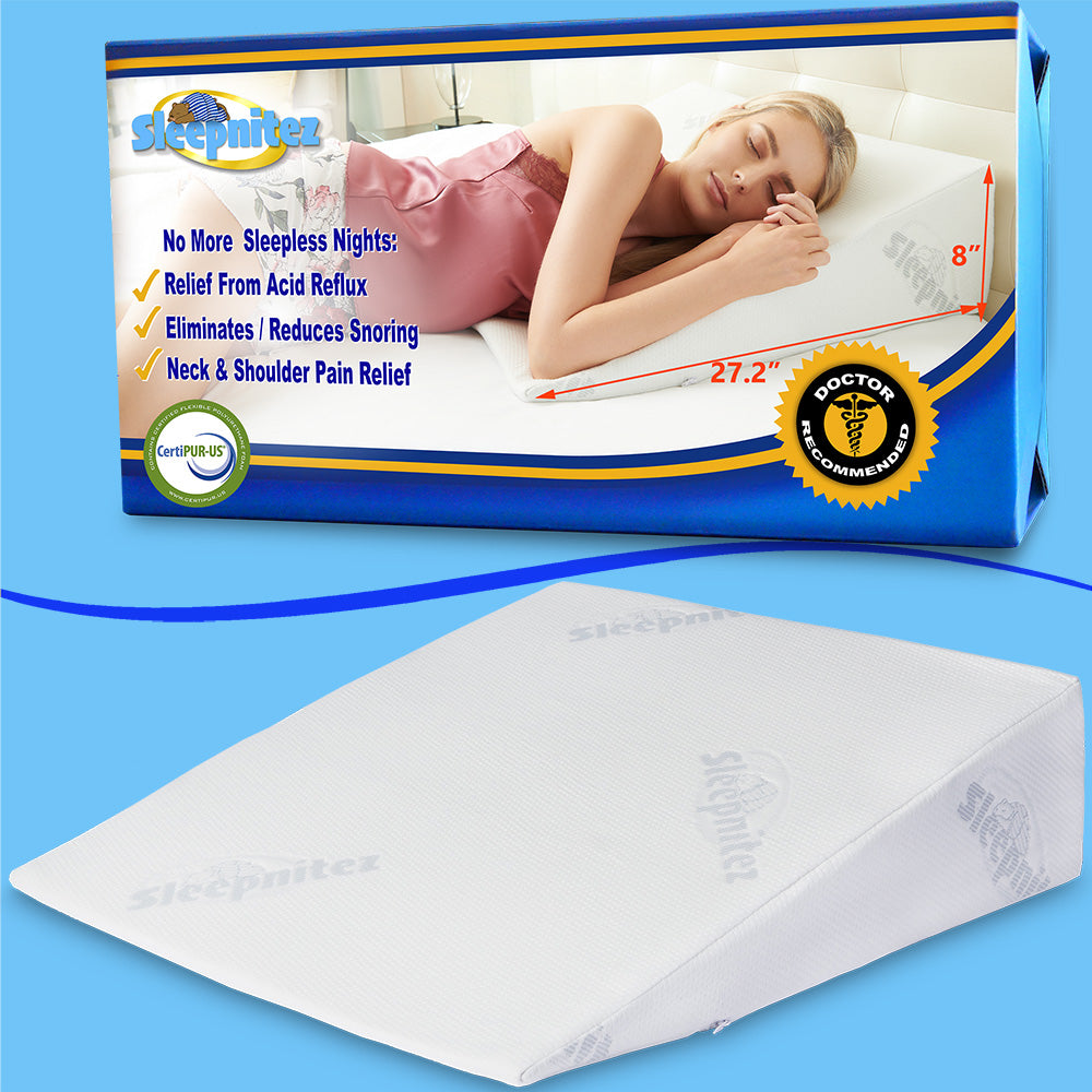 Sleepnitez 8″ Wedge Pillow For Acid Reflux/GERD